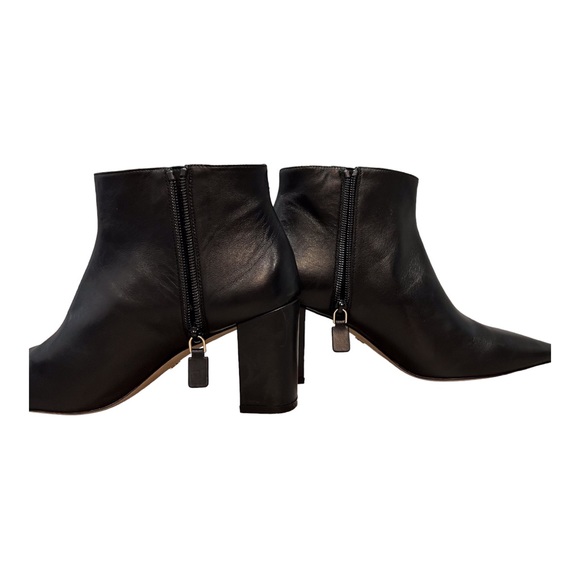 Stuart Weitzman Stuart 75 Pointed Toe Block Heel Ankle Bootie - Picture 9 of 15